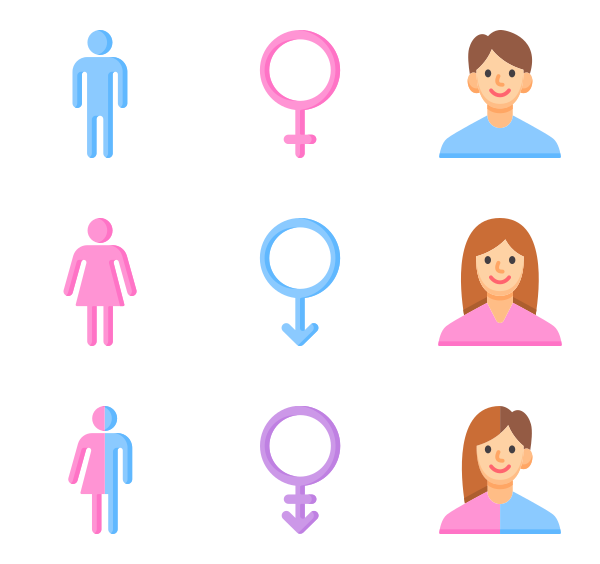 600x564 Male And Female Icons