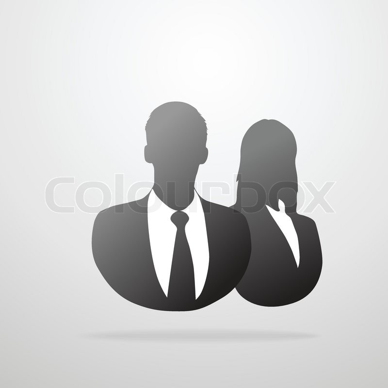 800x800 Profile Icon Male And Female Business Stock Vector Colourbox