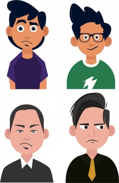 240x368 Male Avatar Icon Free Vector Download