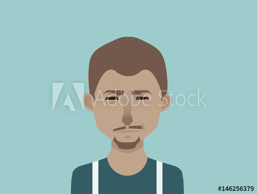 500x377 African American Man Male Avatar Icon In Flat Style Male User