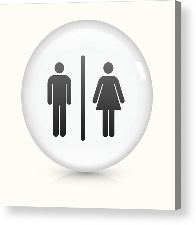 654x750 Male And Female Bathroom Icon On White Round Vector Button Acrylic
