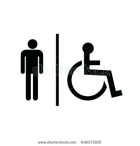 450x470 Male Bathroom Signs Toilet Female Funny S Clip Art