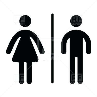 400x400 Woman Bathroom Sign