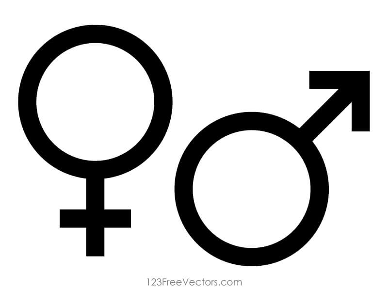 800x600 Male And Female Gender Symbols Vector Free Vectors Ui Download
