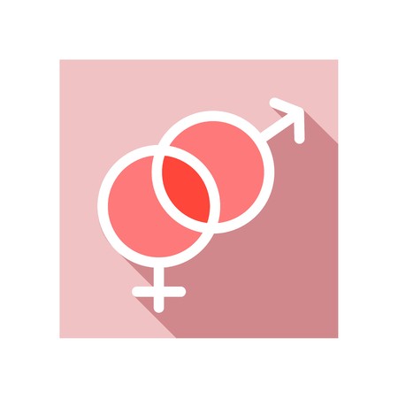 450x450 Male And Female Icon Vector Symbols Gender Sign Valentines Day