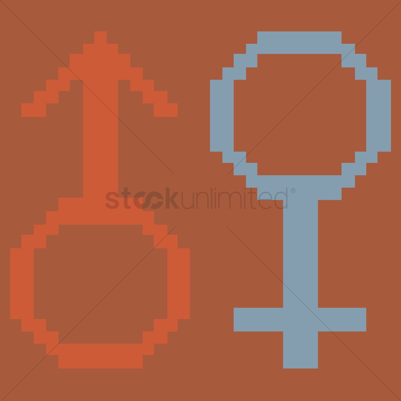 1300x1300 Free Male And Female Symbol Vector Image