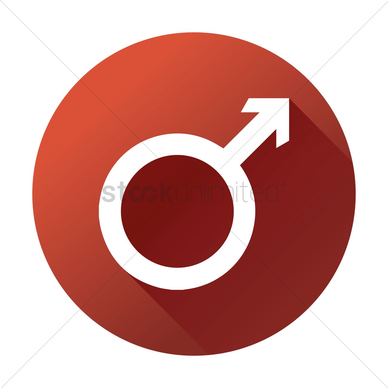 1300x1300 Male Gender Icon Vector Image