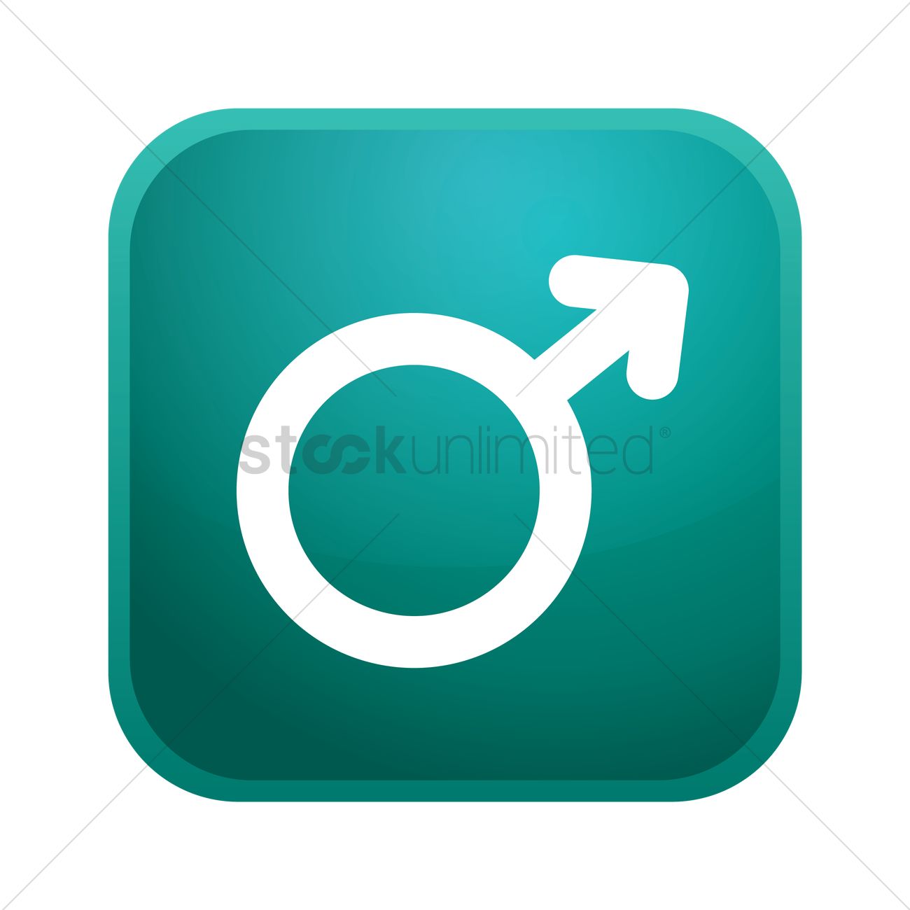1300x1300 Male Gender Icon Vector Image