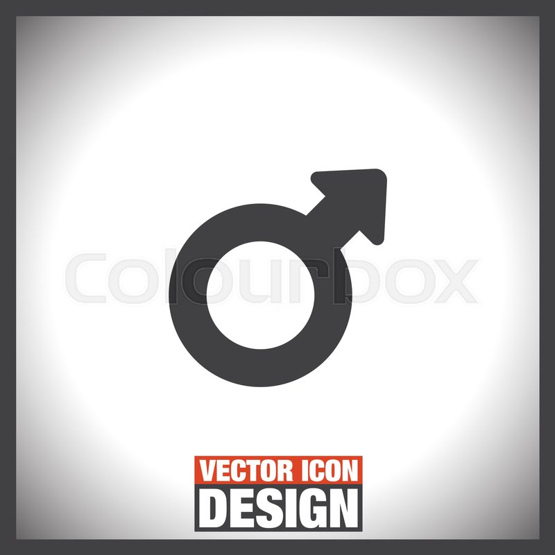 800x800 Male Gender Symbol Vector Icon Stock Vector Colourbox