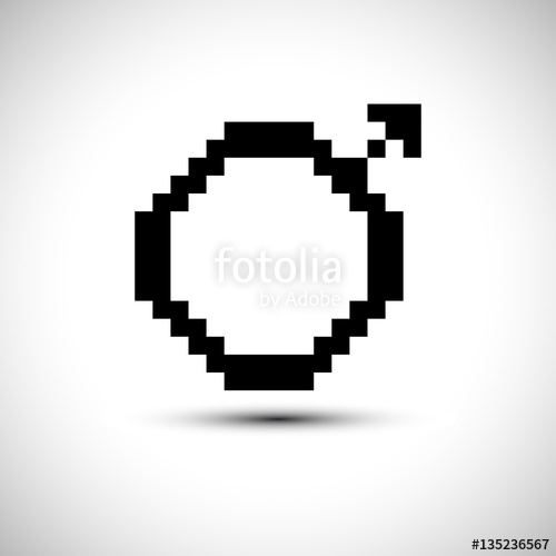 500x500 Pixel Vector Male Gender Icon Men Sign Gender Symbol Vector