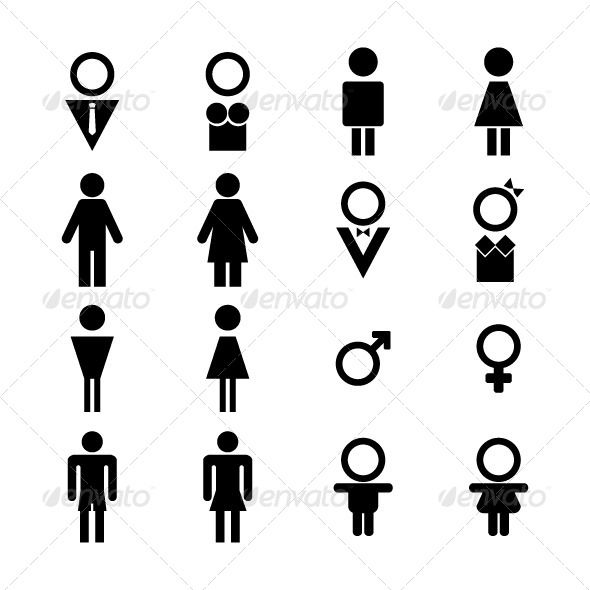 590x590 Male And Female Sign Fonts Logos Icons Male, Female Signs