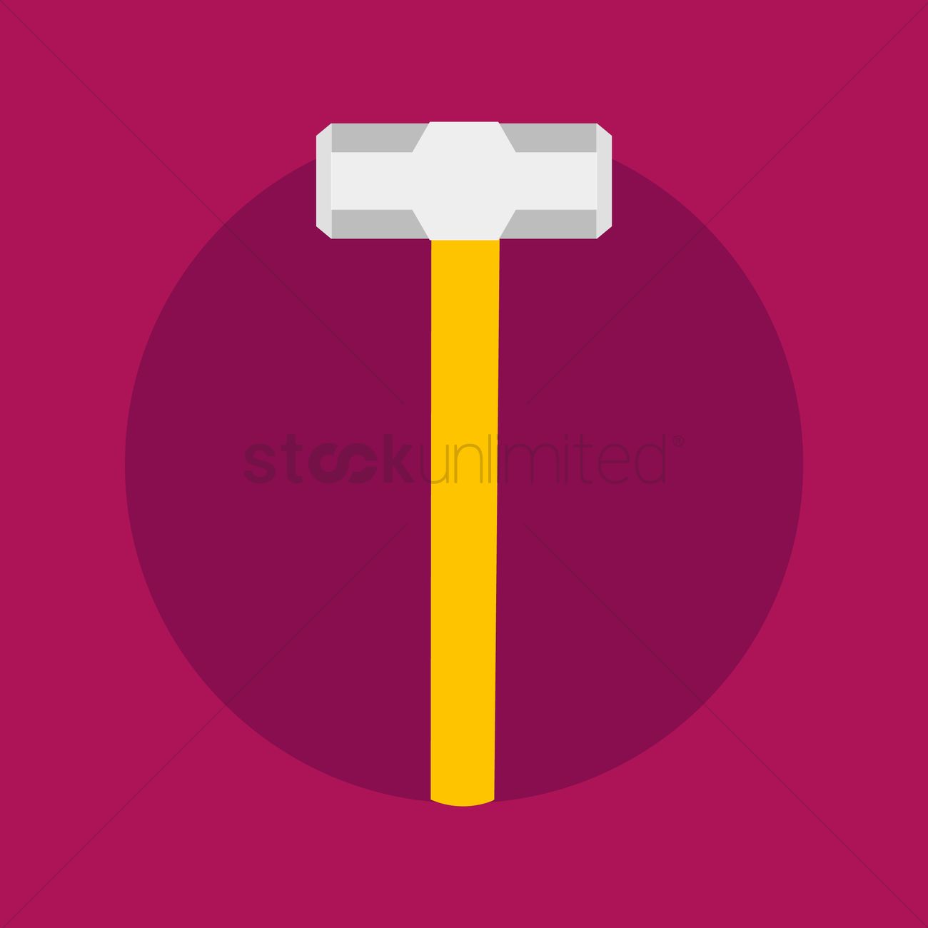 1300x1300 Mallet Icon Vector Image