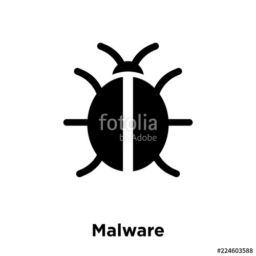 500x500 Malware Icon Vector Isolated On White Background, Logo Concept