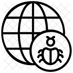 256x256 Internet Malware Icon Of Line Style
