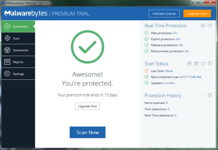699x482 Malwarebytes' Anti Malware Free Detects And Removes Malware
