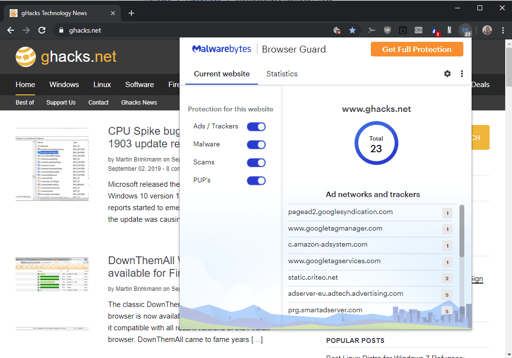 1052x736 Malwarebytes Browser Guard For Firefox And Chrome Leaves Beta