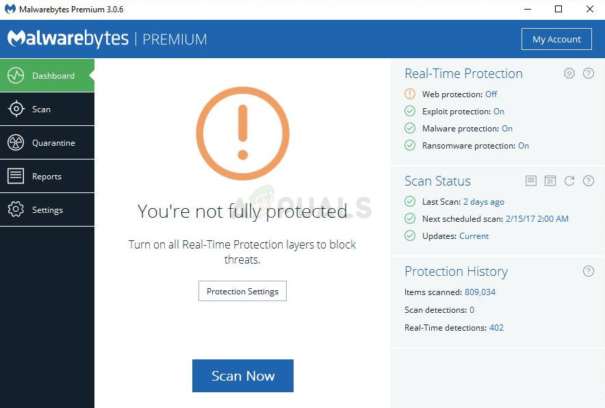 884x596 How To Solve Malwarebytes Real Time Web Protection Won't T Turn