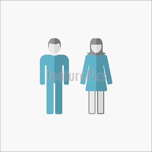 500x500 Emblems And Symbols Man And Woman Flat Icon
