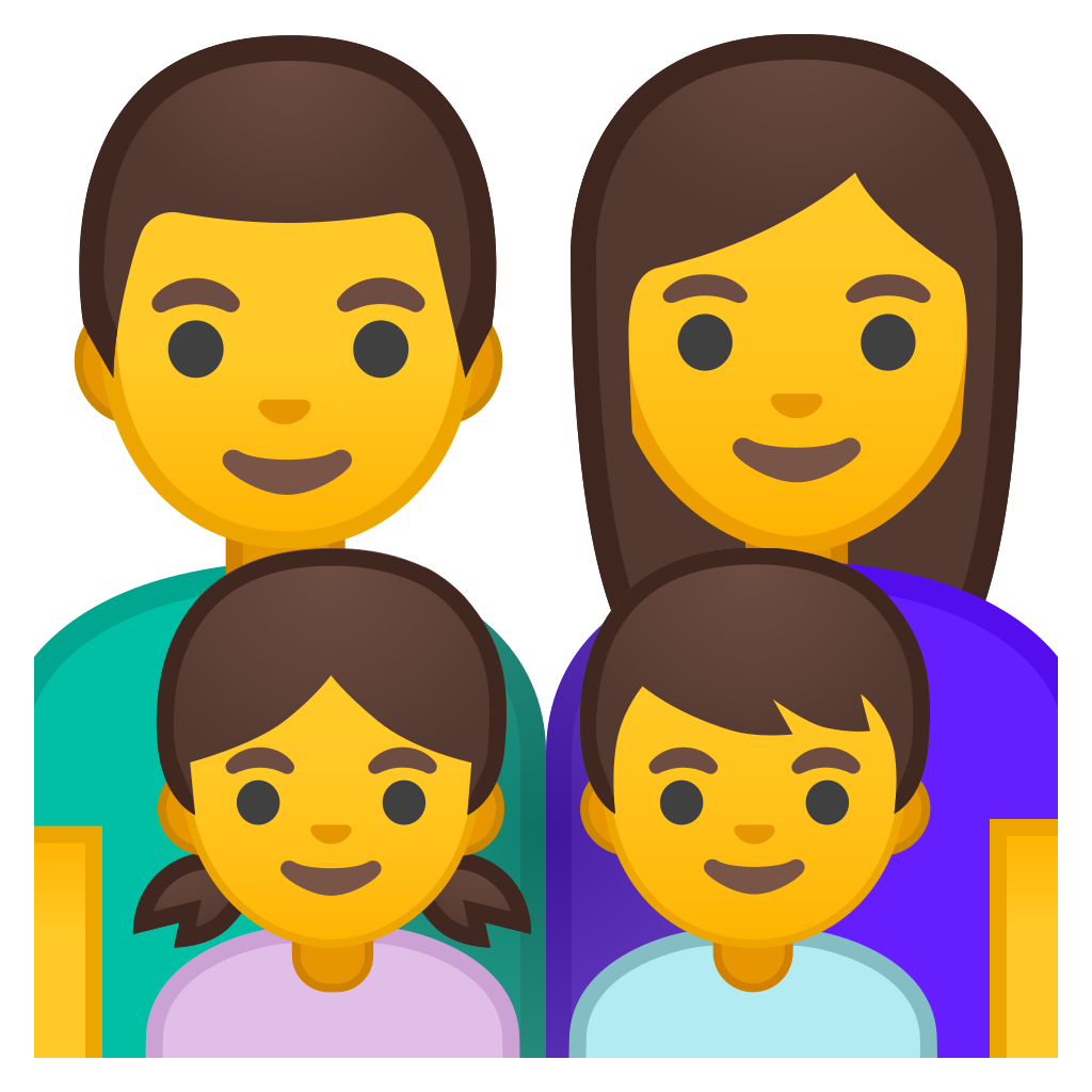 1024x1024 Family Man Woman Girl Boy Icon Noto Emoji People Family Love