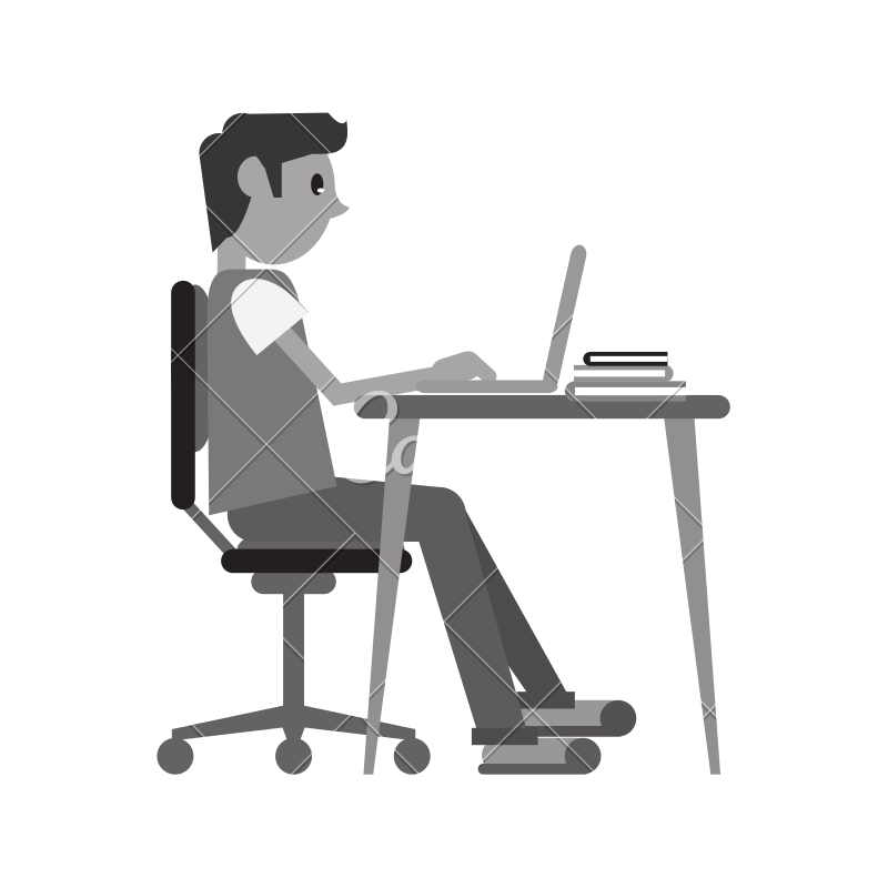 Man Computer Icon at Vectorified.com | Collection of Man Computer Icon ...