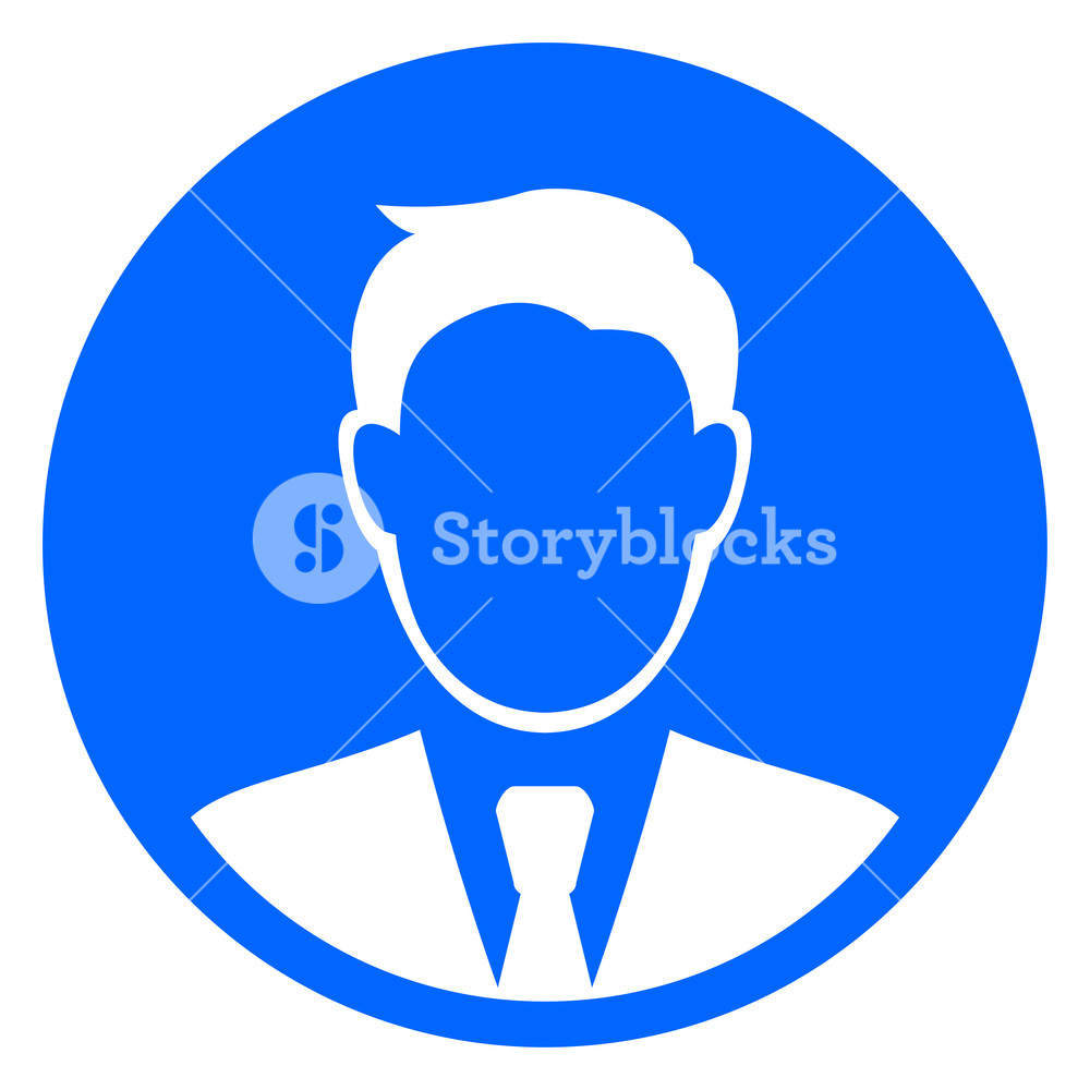 Illustration Of Business Man Blue Circle Icon Royalty Free Stock 1000x1000 Illustration Of Business Man Blue Circle Icon Royalty Free Stock