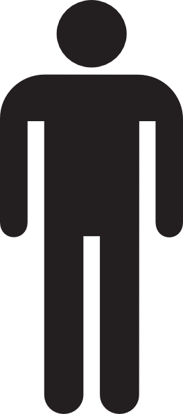 264x598 Man Silhouette Clip Art