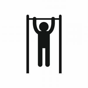 300x300 Pull Up Man Silhouette Black Icon Horizontal Vector Hoodamathrun