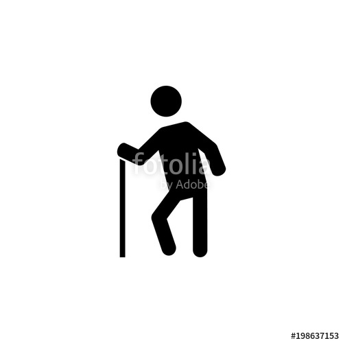 500x500 Old Man Silhouette Icon Stock Photo And Royalty Free Images