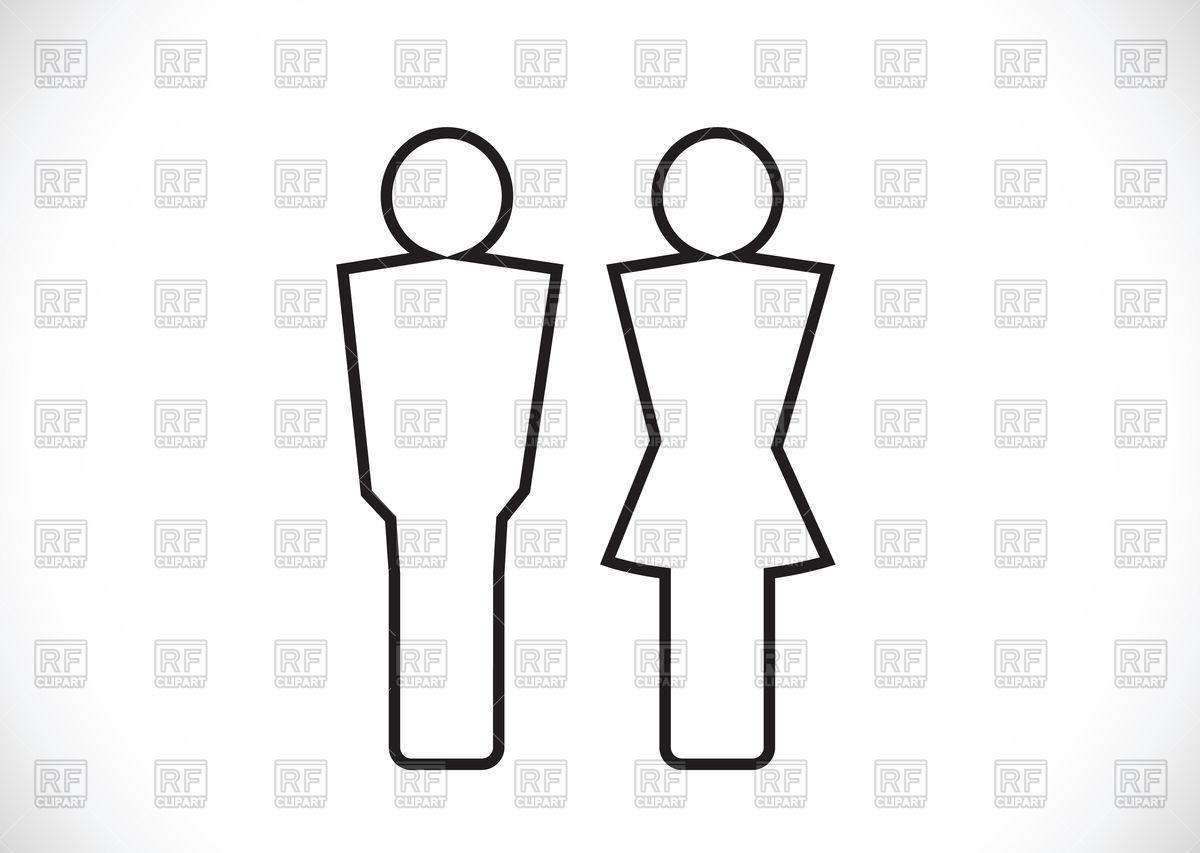 1200x853 Pictogram Man And Woman Toilet Icons Vector Image Of Signs