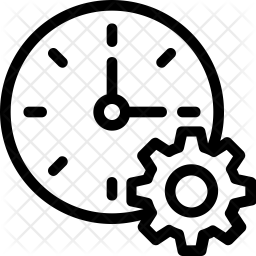 256x256 Time Management Icon Of Line Style