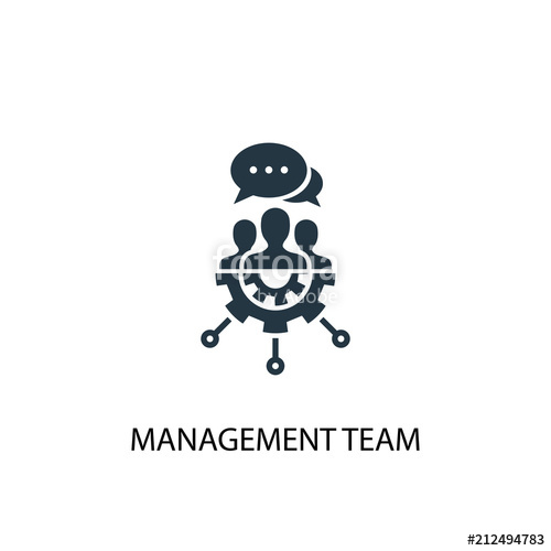 500x500 Management Team Icon Simple Element Illustration Stock Image