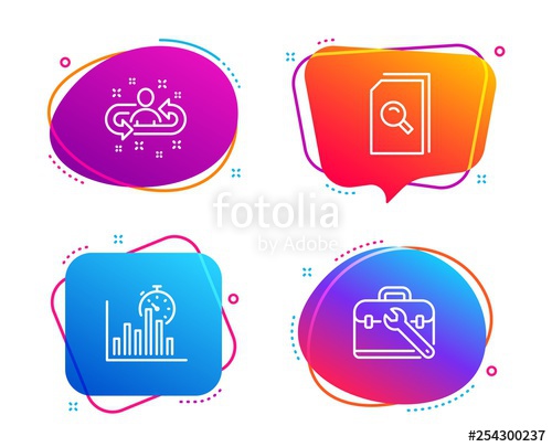 500x405 Report Timer, Search And Recruitment Icons Simple Set Tool