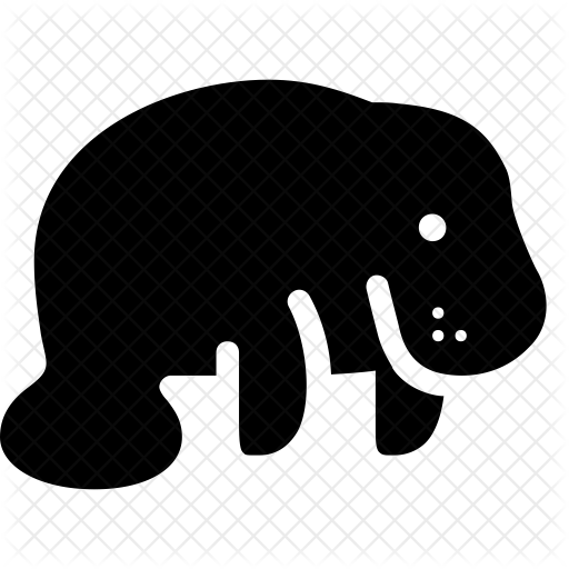 512x512 Manatee Icon Of Glyph Style
