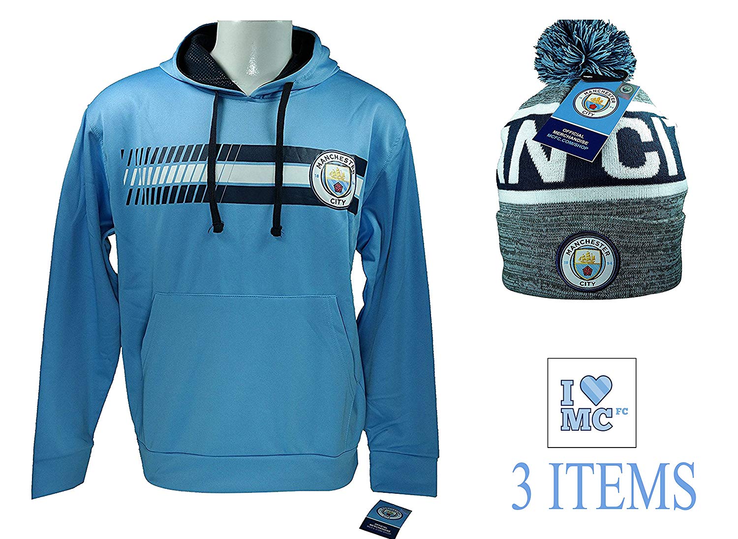 1500x1096 Icon Sports Manchester City Hoodie Zip Up Pullover Fleece