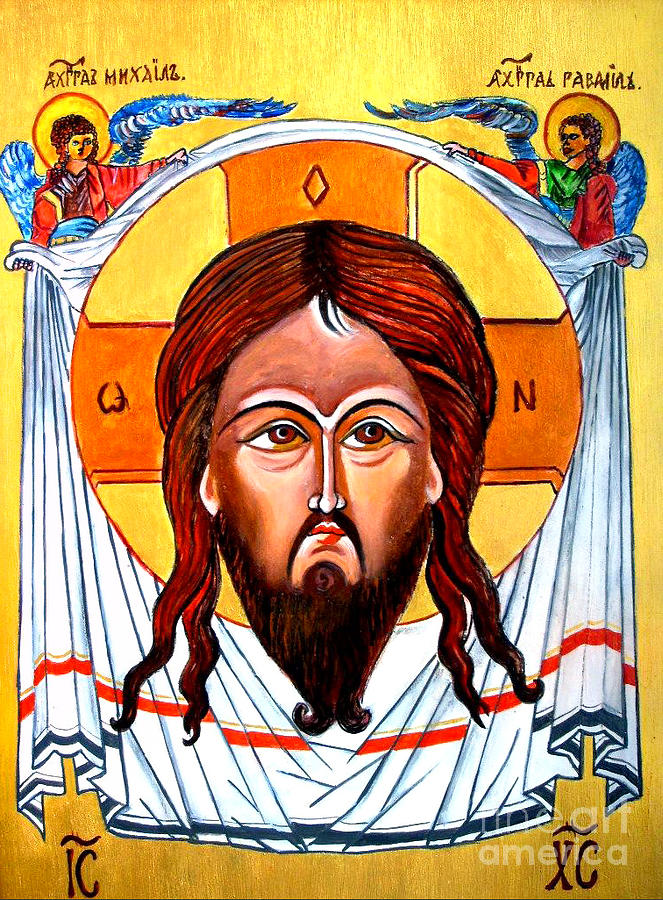 663x900 Jesus Christ Mandylion Icon Painting