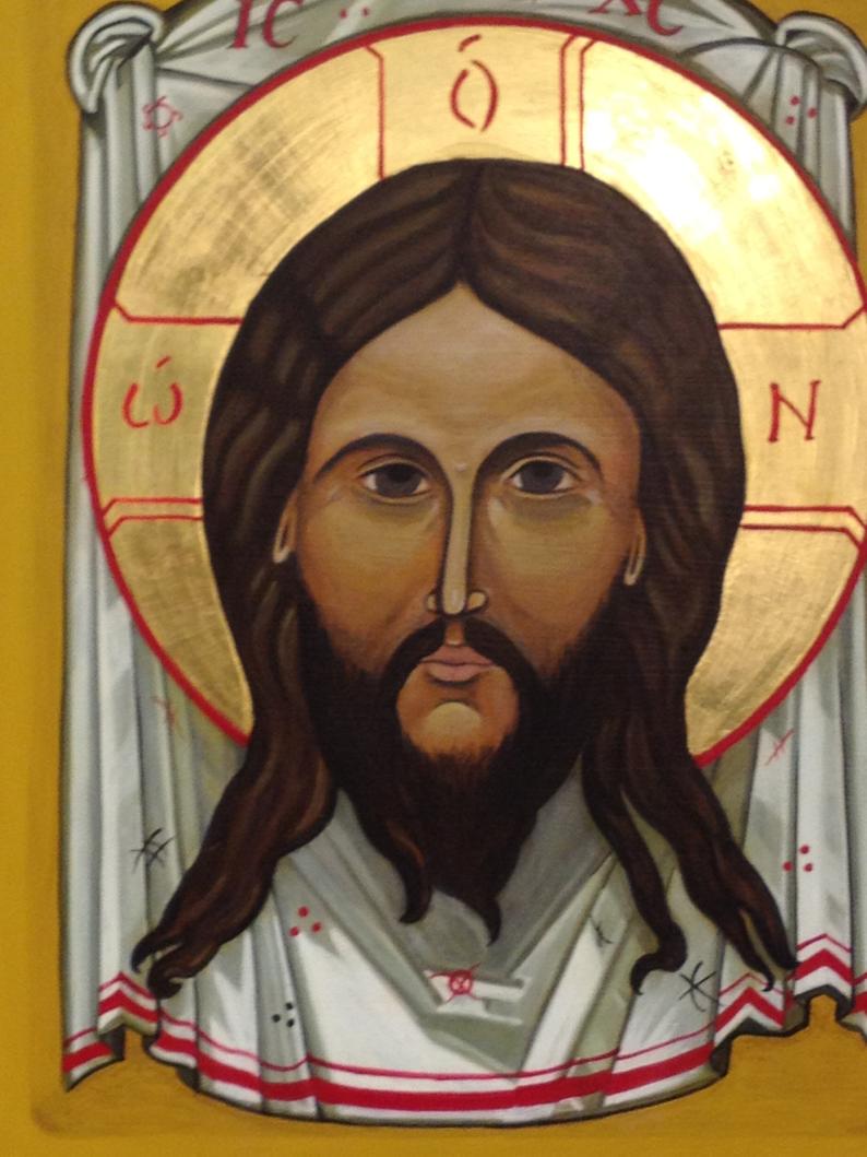 794x1059 Jesus Christ The Mandylion Icon Original Etsy
