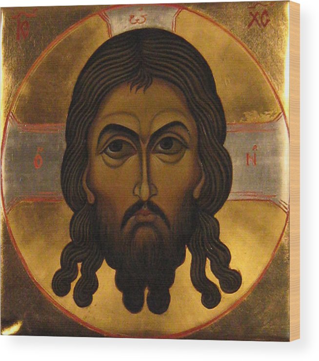654x740 The Holy Mandylion Of Jesus Christ Wood Print