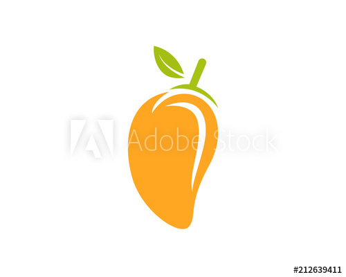 500x400 Mangoes In Flat Style Mango Logo Mango Icon Vector Image