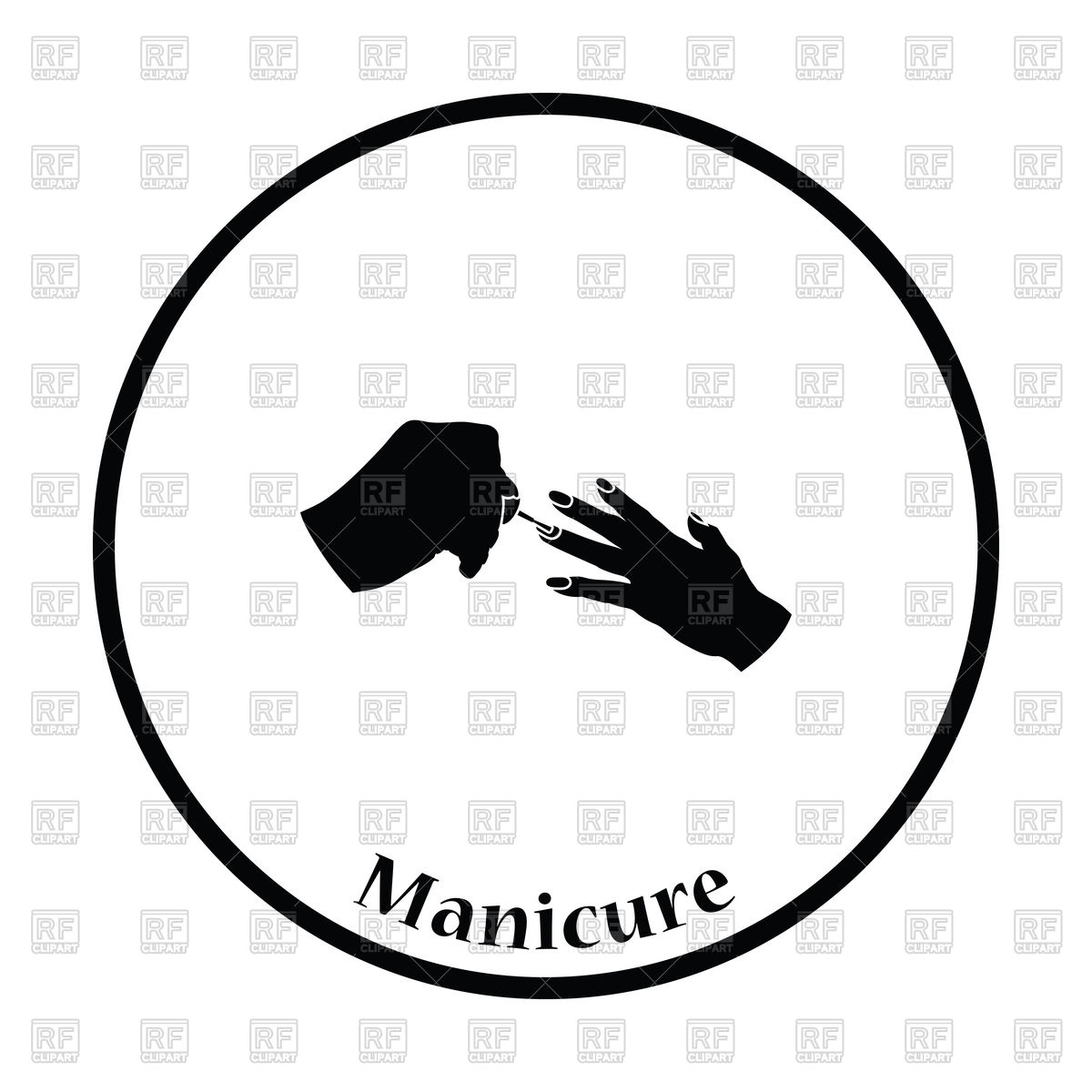 1200x1200 Manicure Icon Vector Image Of Signs, Symbols, Maps Angelp