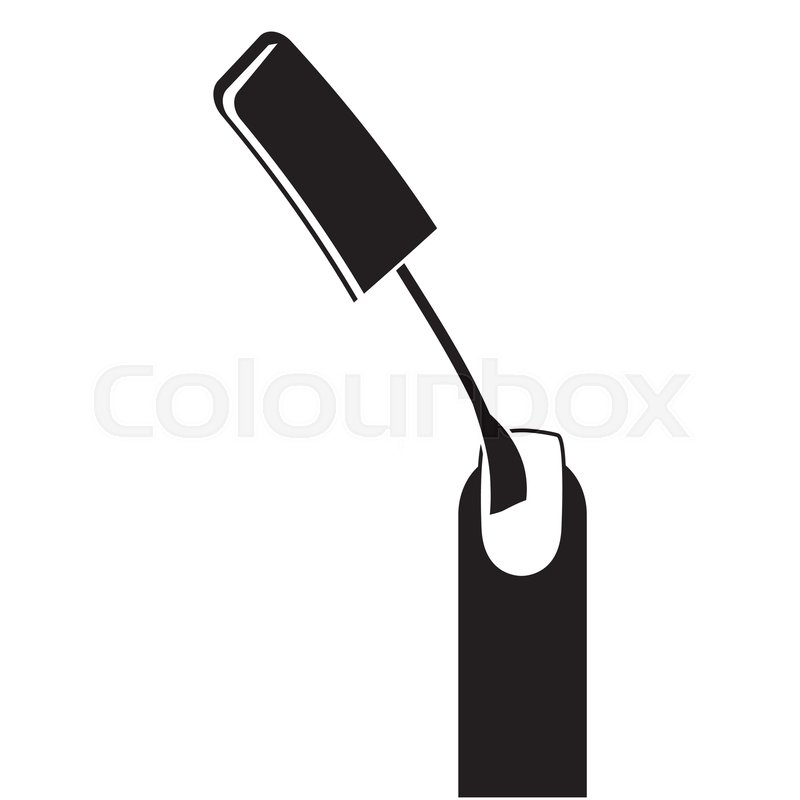 800x800 Nail Polish Manicure Icon Image Vector Stock Vector Colourbox