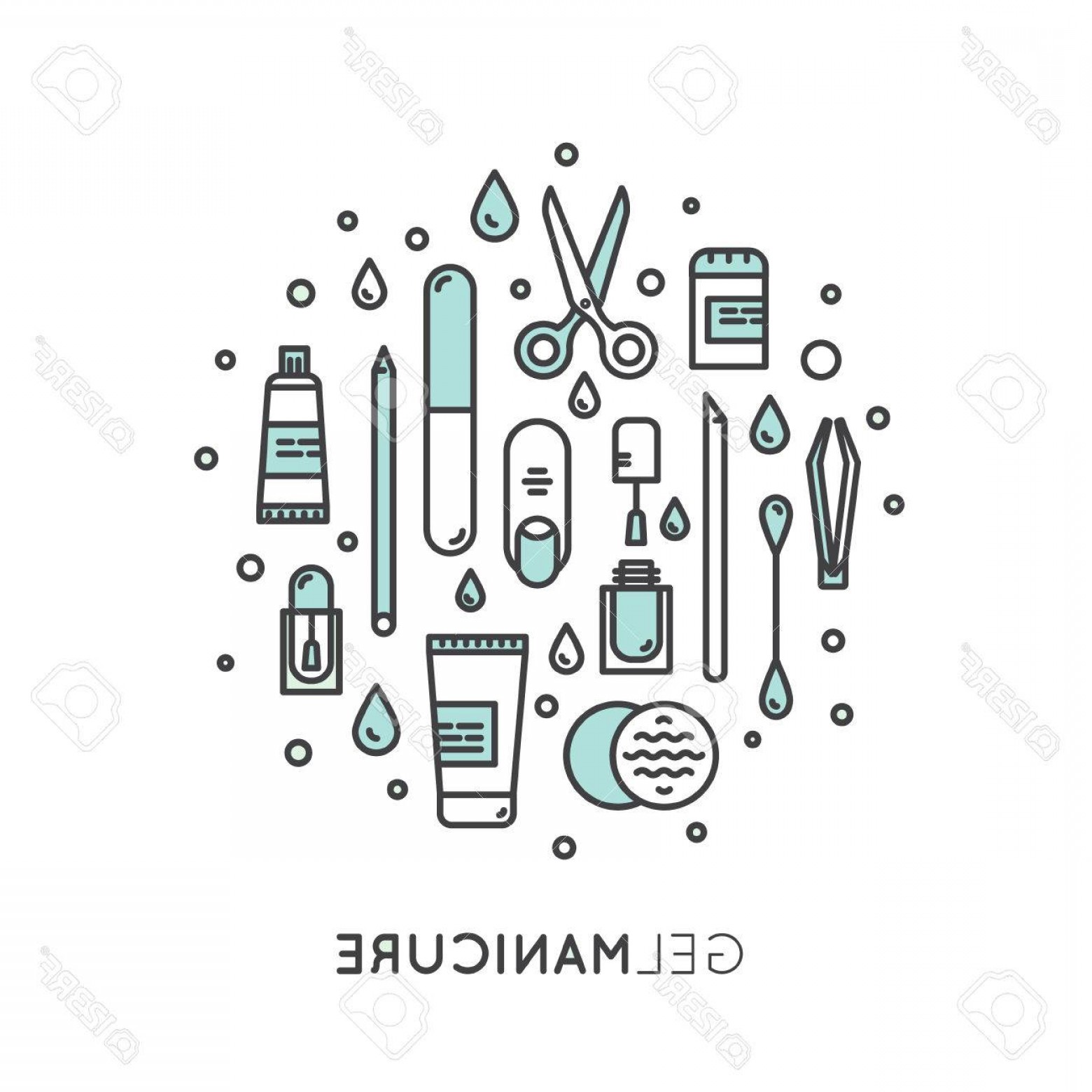 1560x1560 Photostock Vector Vector Icon Style Illustration Concept For Gel
