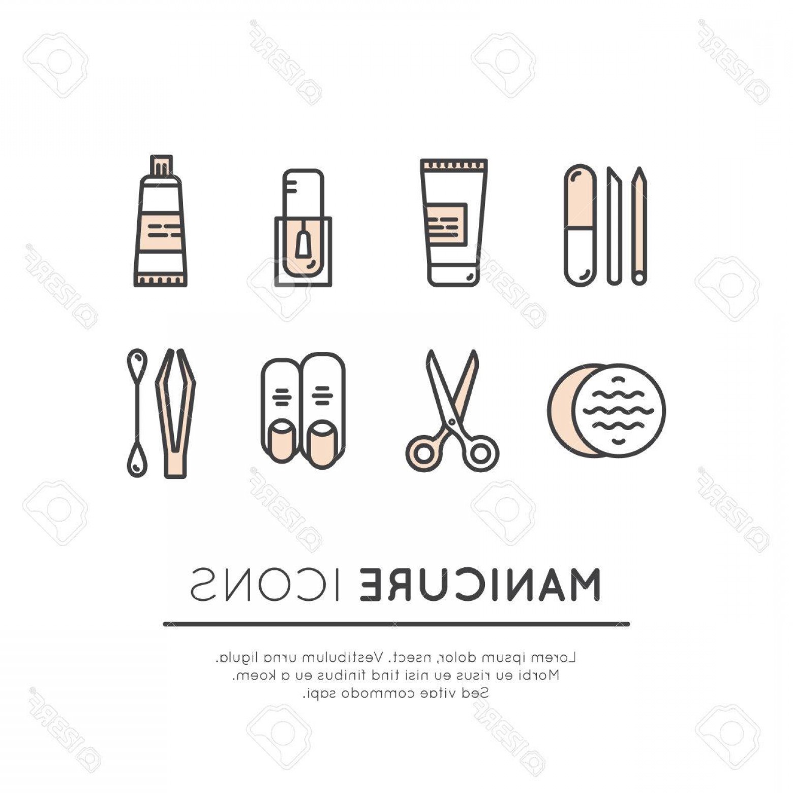 1560x1560 Photostock Vector Vector Icon Style Illustrationn Set For Gel
