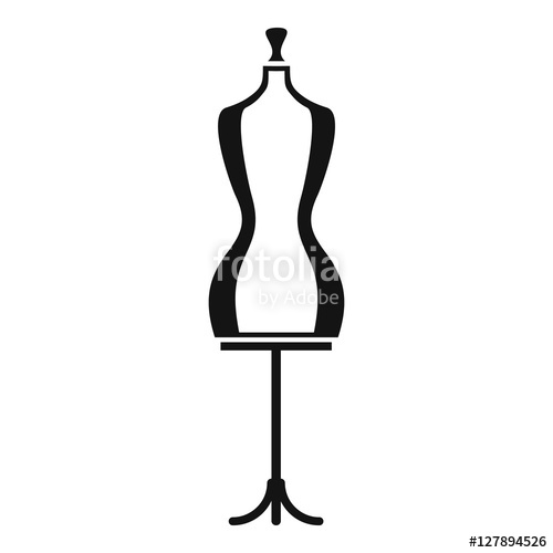 500x500 Mannequn Simple Illustration Of Mannequin Vector Icon