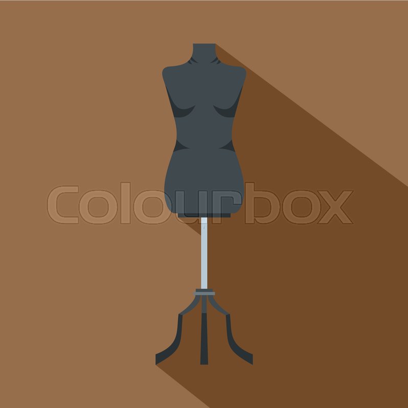 799x800 Sewing Mannequn Flat Stock Vector Colourbox