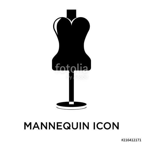 500x500 Mannequns Isolated On White Background Modern And Editable