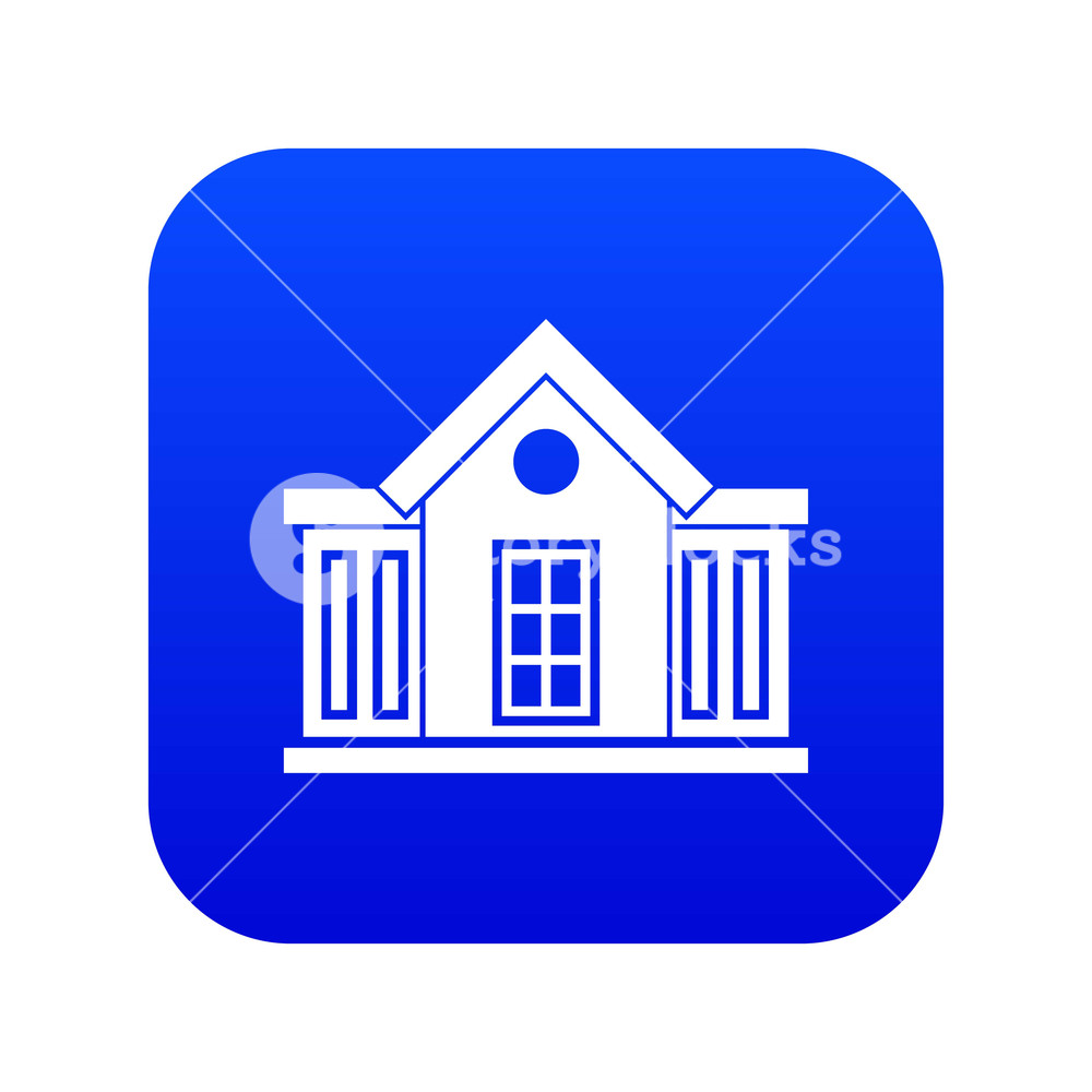 Mansion Icon Digital Blue For Any Design Isolated On White Vector 1000x1000 Mansion Icon Digital Blue For Any Design Isolated On White Vector