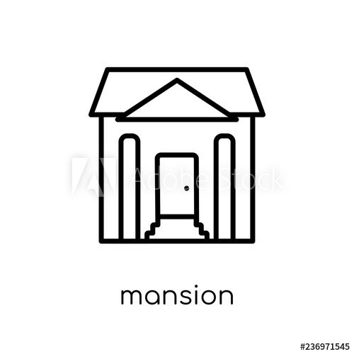 Mansion Icon From Collection 500x500 Mansion Icon From Collection