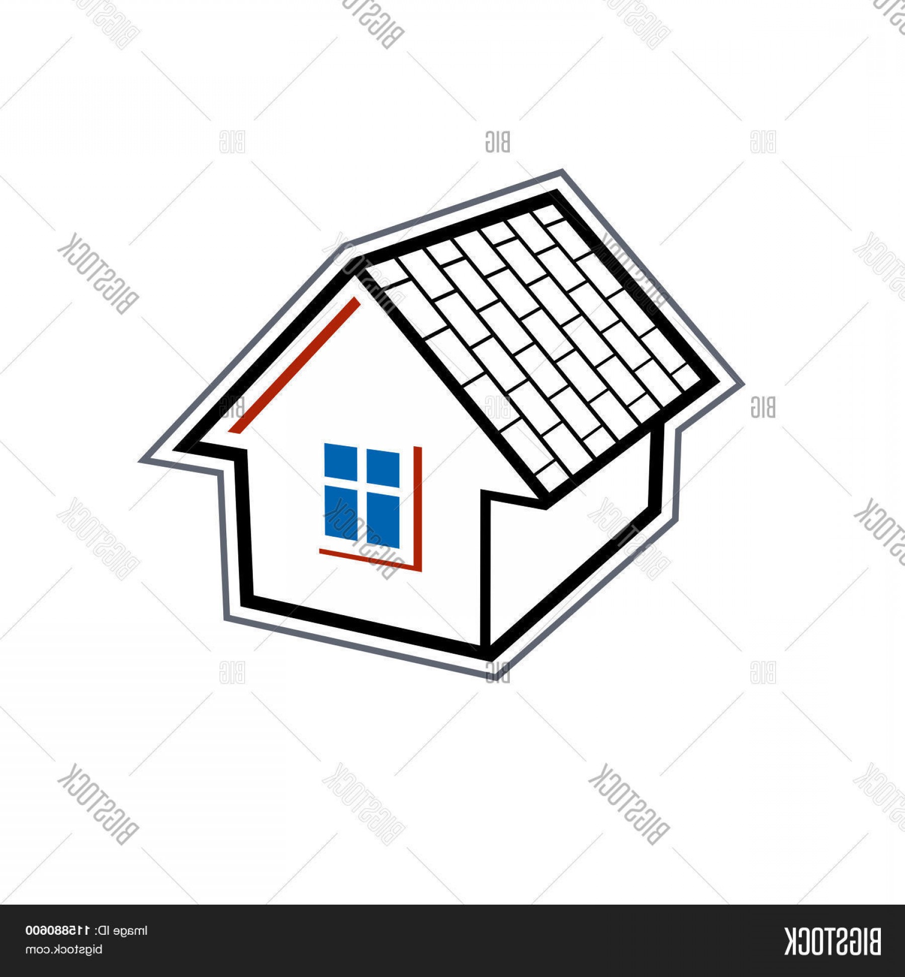 1800x1944 Stock Vector Simple Village Mansion Icon Vector Abstract House