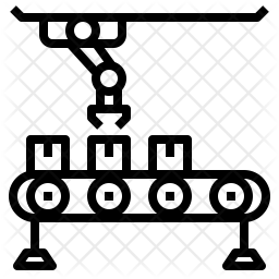 256x256 Manufacturing Icon Of Line Style