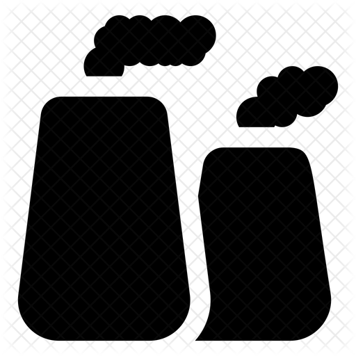512x512 Manufacturing Plant Icon Of Glyph Style